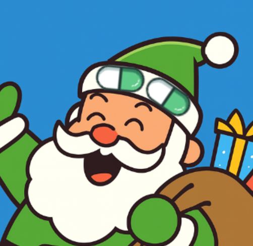 Pumpa Claus - Santa in green bringing crypto gains